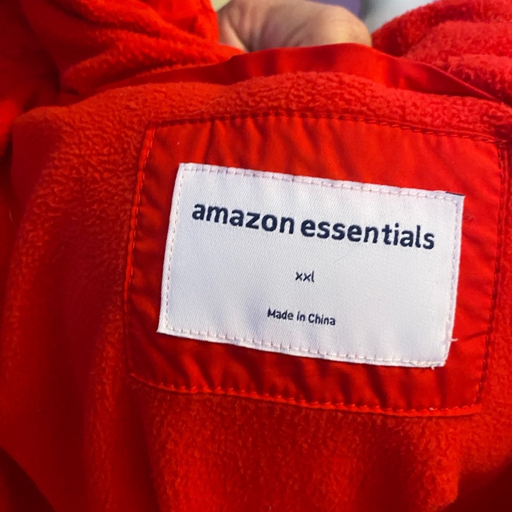 Amazon Essentials Vibrant Red Jacket - image 5